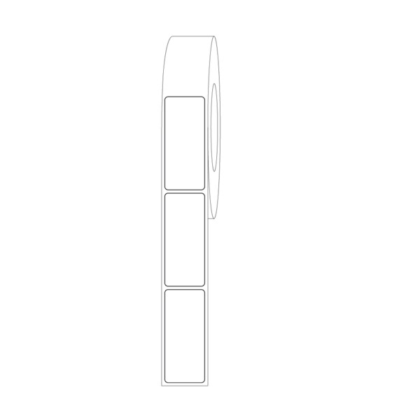 Label, Blank Direct Thermal 3-1/2" x 1-1/2"